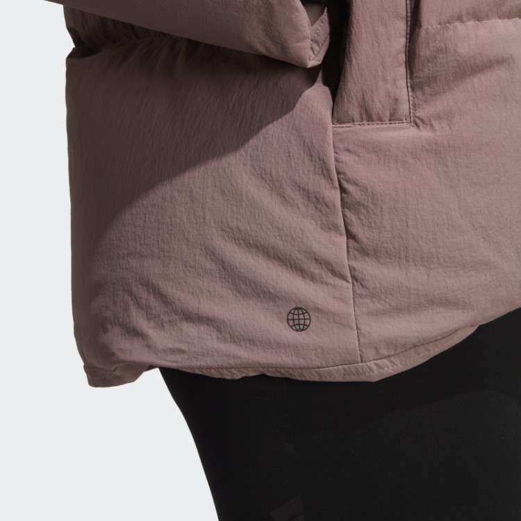 Jaqueta Big Baffle Down Adidas Roxa