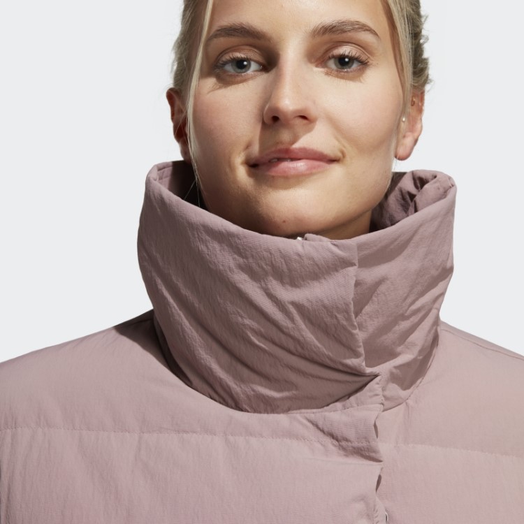 Jaqueta Big Baffle Down Adidas Roxa