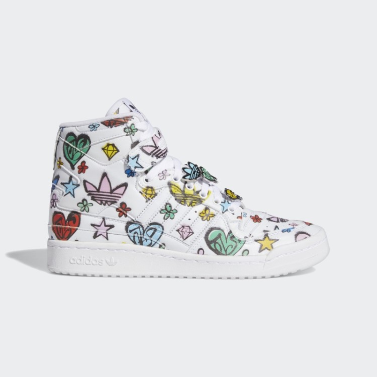 Jeremy Scott Forum 84 Hi Mono Sapatos Branco Adidas