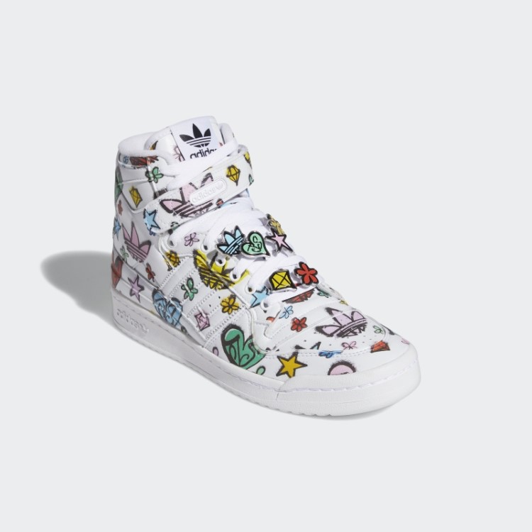 Jeremy Scott Forum 84 Hi Mono Sapatos Branco Adidas