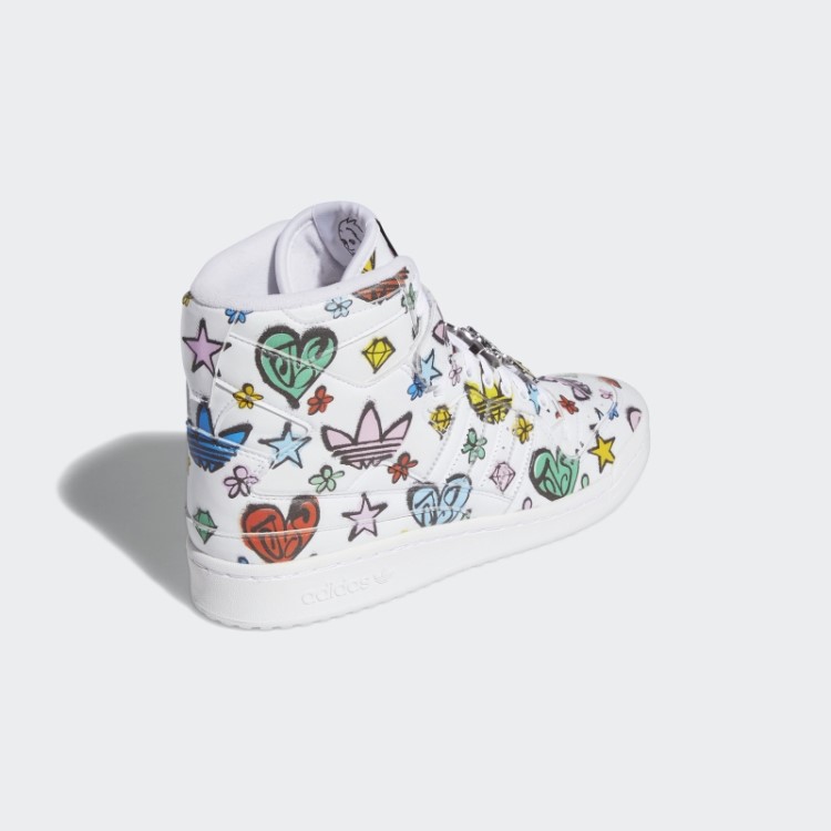 Jeremy Scott Forum 84 Hi Mono Sapatos Branco Adidas