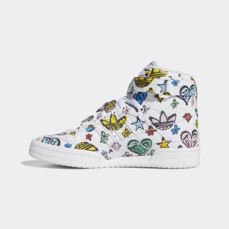 Jeremy Scott Forum 84 Hi Mono Sapatos Branco Adidas