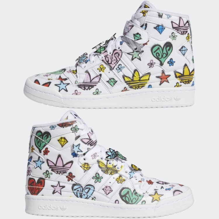 Jeremy Scott Forum 84 Hi Mono Sapatos Branco Adidas