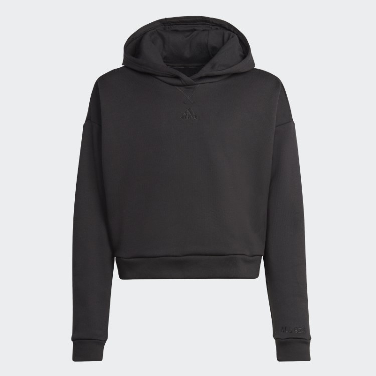 Agasalho De Moletom Com Capuz Preto Adidas