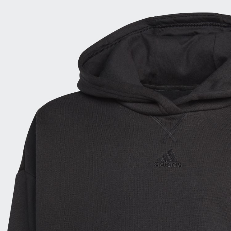 Agasalho De Moletom Com Capuz Preto Adidas