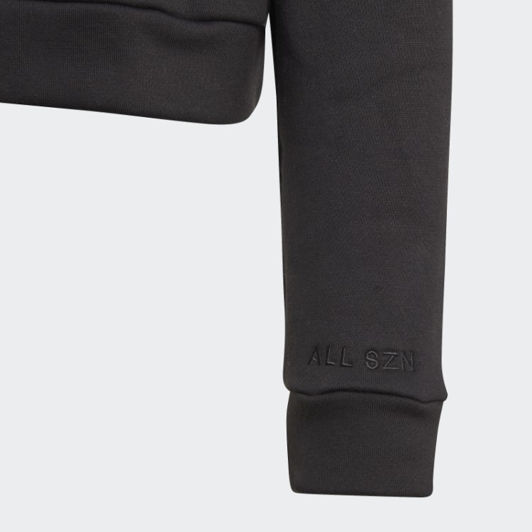 Agasalho De Moletom Com Capuz Preto Adidas