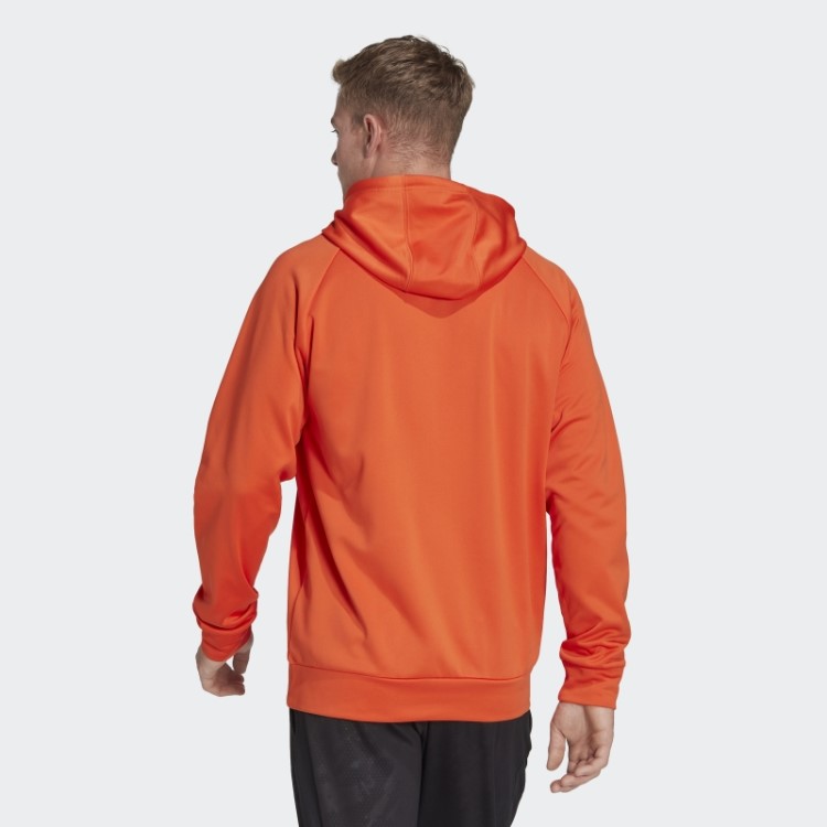 Moletom Com Capuz Aeroready Game And Go Big Logo Adidas Laranja