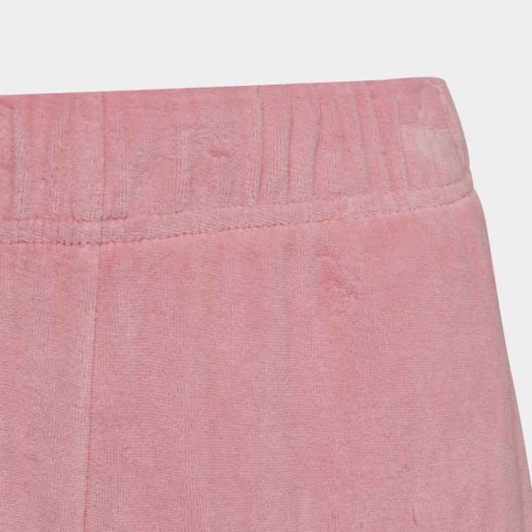 Calça Regular Rosa Adidas Lounge Velour