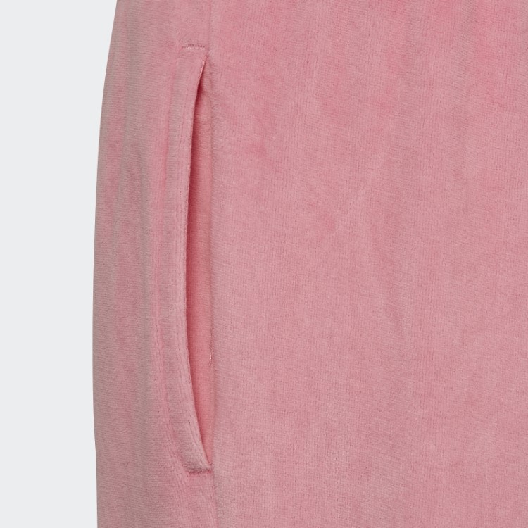 Calça Regular Rosa Adidas Lounge Velour