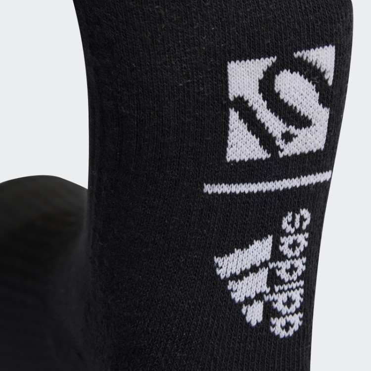 Meias Acolchoadas Adidas Five Ten Biking 3 Pares Pretas