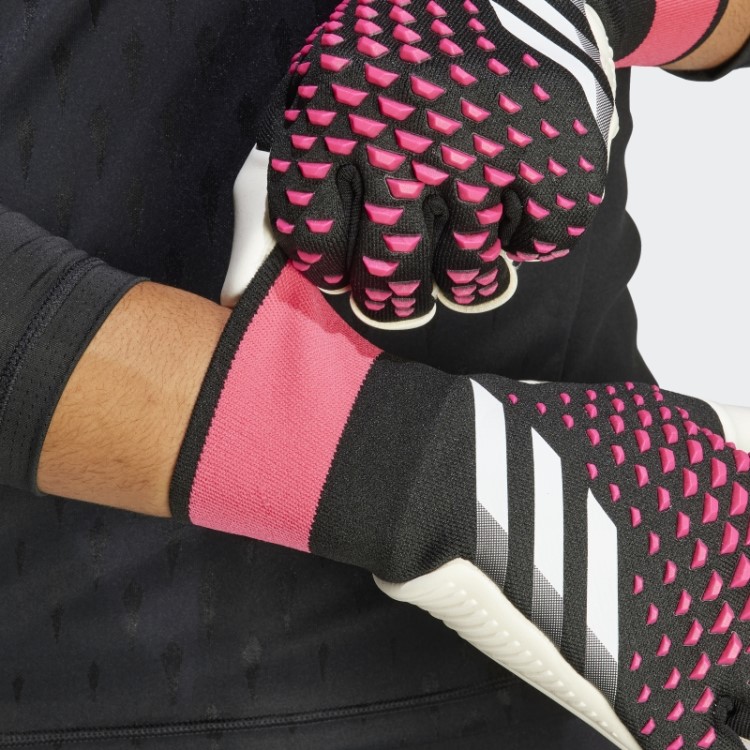 Luvas De Goleiro Adidas Pretas Predador Pro Híbridas