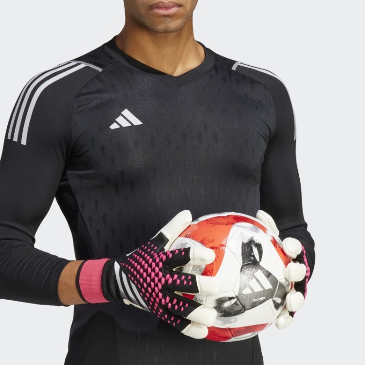 Luvas De Goleiro Adidas Pretas Predador Pro Híbridas