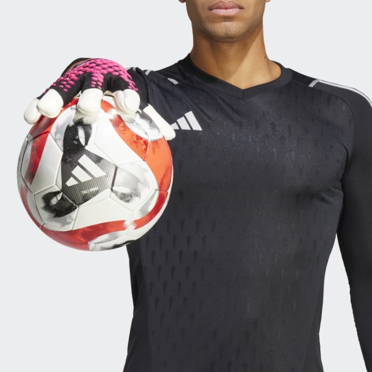 Luvas De Goleiro Adidas Pretas Predador Pro Híbridas