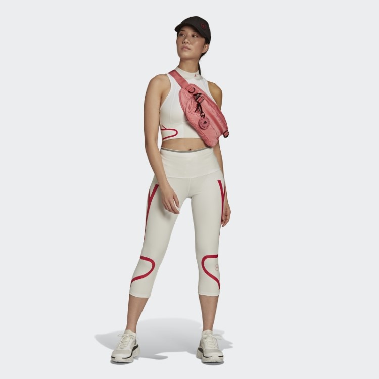 Adidas Branco Por Stella Mccartney Truepace Heat.rdy 3/4 Moda Calças Justas