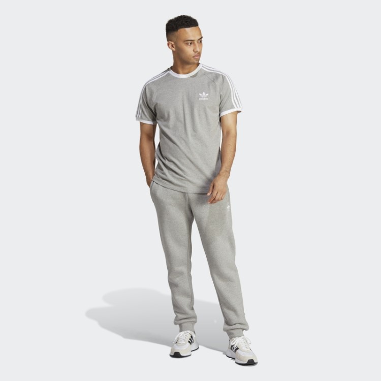Camiseta Cinza Média Com As Três Listras Adidas Adicolor Classics