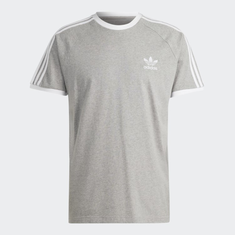Camiseta Adicolor Classics 3 Listras Cinza Médio Adidas