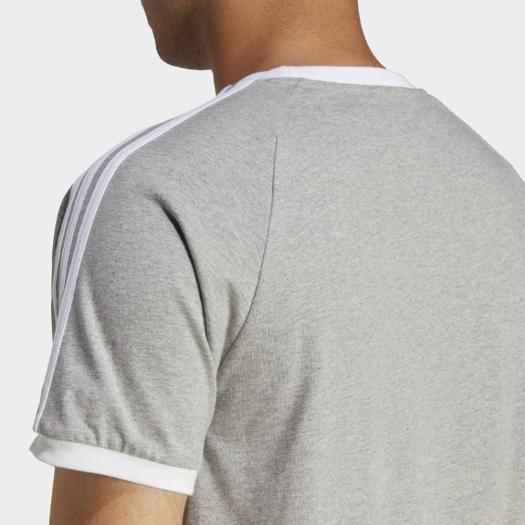 Camiseta Adicolor Classics 3 Listras Cinza Médio Adidas