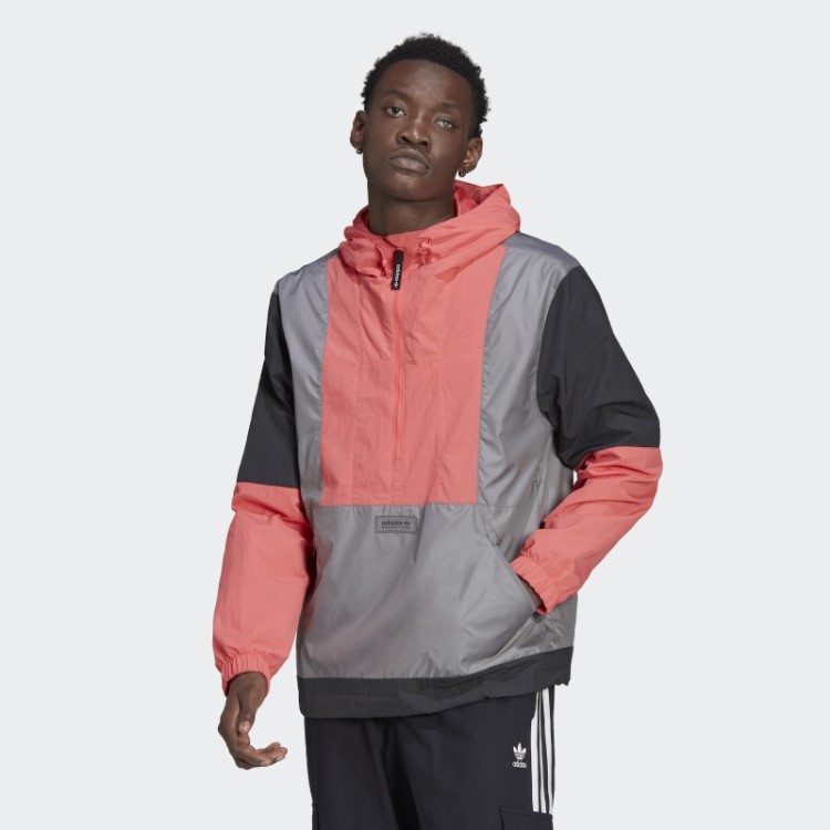 Blusão Cinza Adidas Adventure Bloqueado Quente