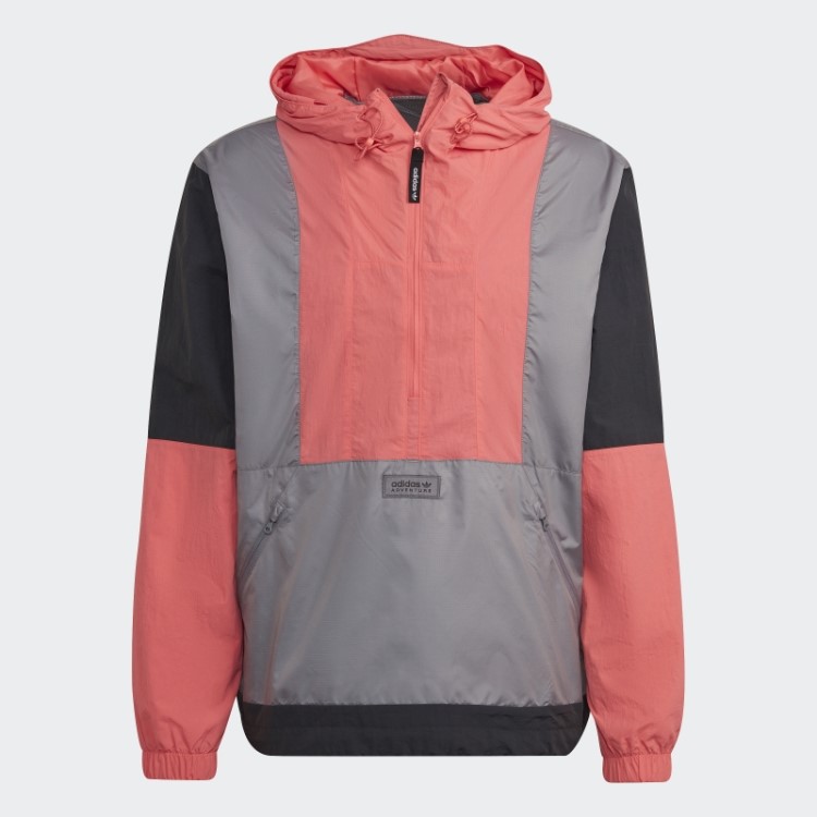 Blusão Cinza Adidas Adventure Bloqueado Quente