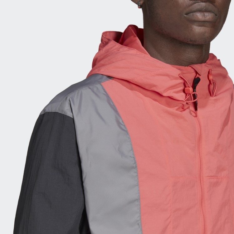 Blusão Cinza Adidas Adventure Bloqueado Quente