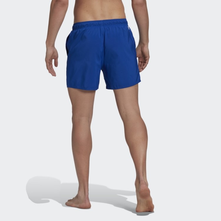 Bermuda De Natação Lisa Azul Royal Adidas Curta