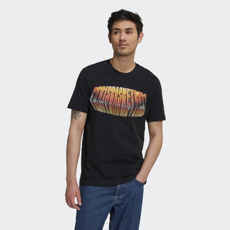 Camiseta Carpenter De Basquete Preta Quente Adidas X Paris