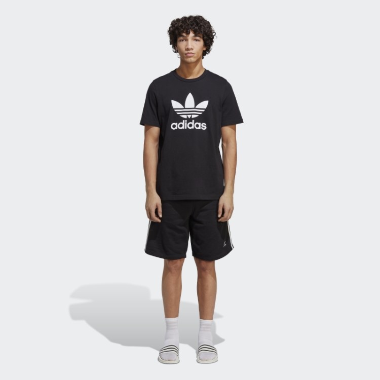 Short De Moletom Adicolor Classics Com As Três Listras Preto Adidas