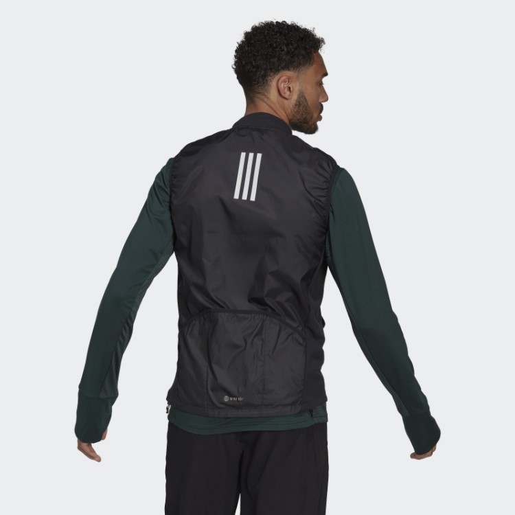 Preto Possui O Colete De Corrida Adidas
