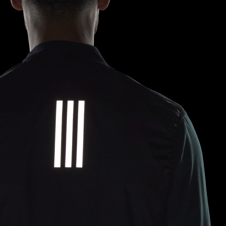 Preto Possui O Colete De Corrida Adidas