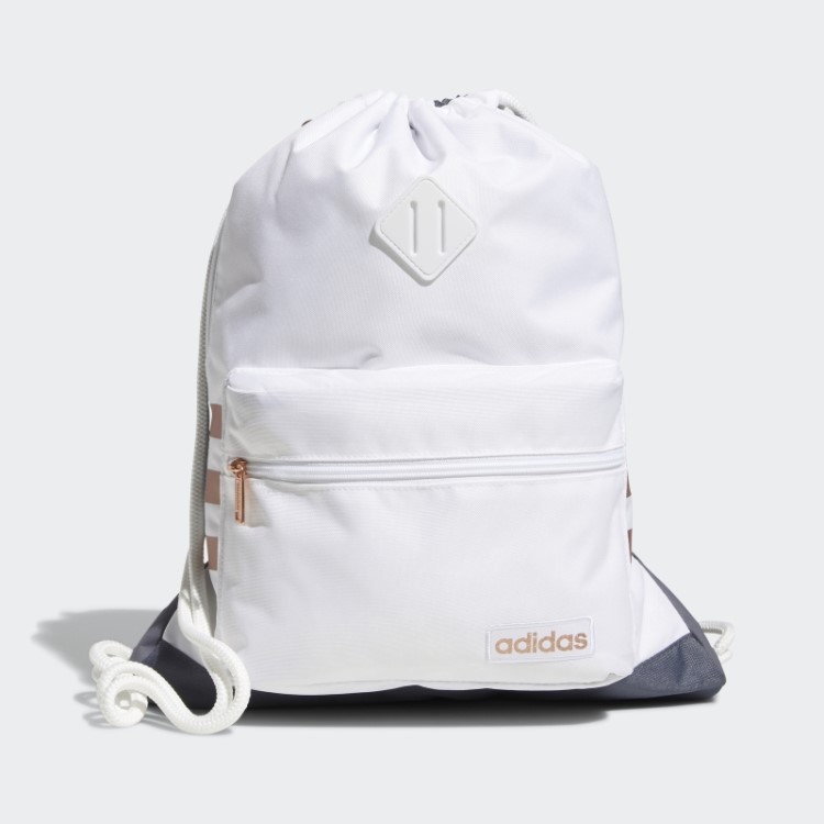 Clássico Saco De 3 Listras Branco Adidas