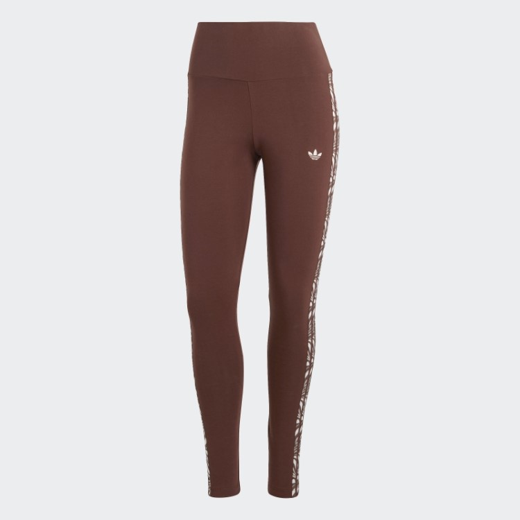 Leggings Adidas Animal Print Abstrato Ruivo