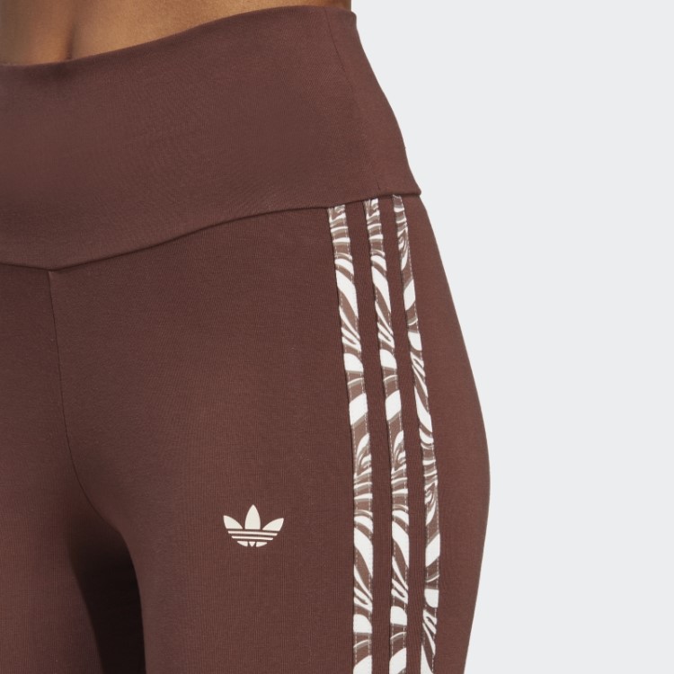 Leggings Adidas Animal Print Abstrato Ruivo