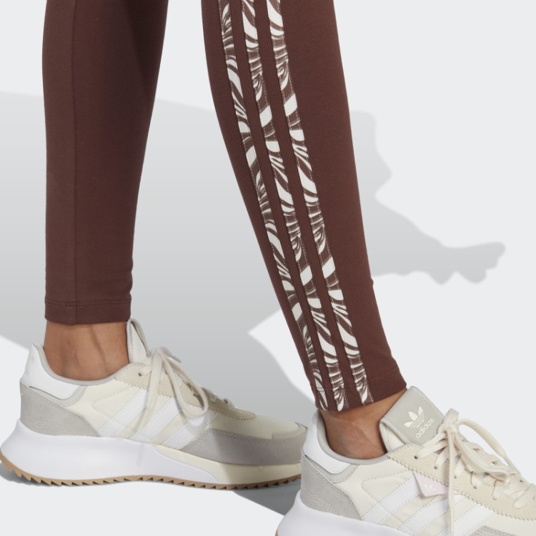 Leggings Adidas Animal Print Abstrato Ruivo