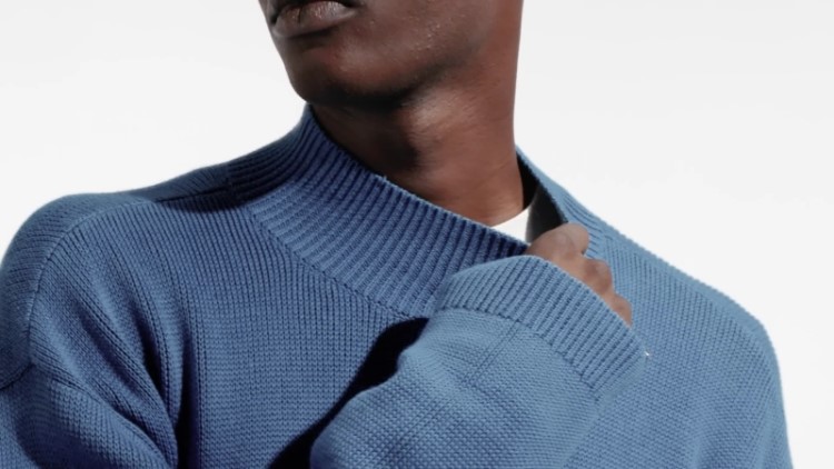 Suéter De Tricô Adidas Reclaim Azul Alterado