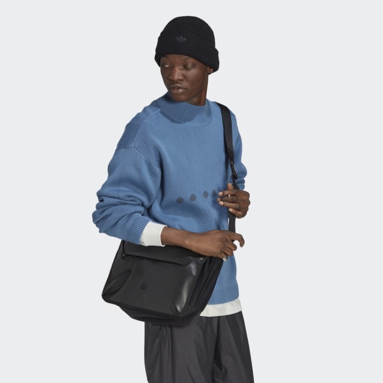 Suéter De Tricô Adidas Reclaim Azul Alterado