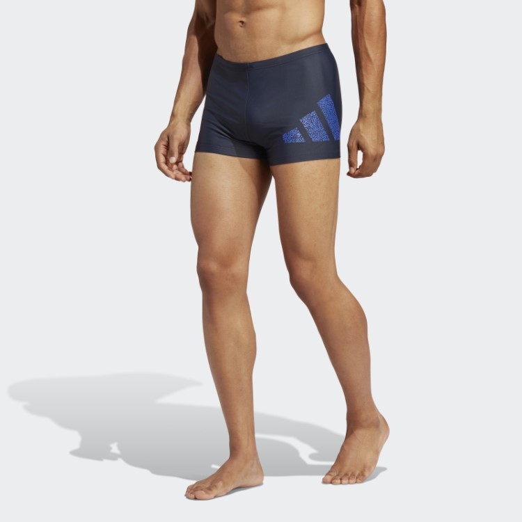 Cueca Boxer De Natação Com A Marca Adidas De Tinta