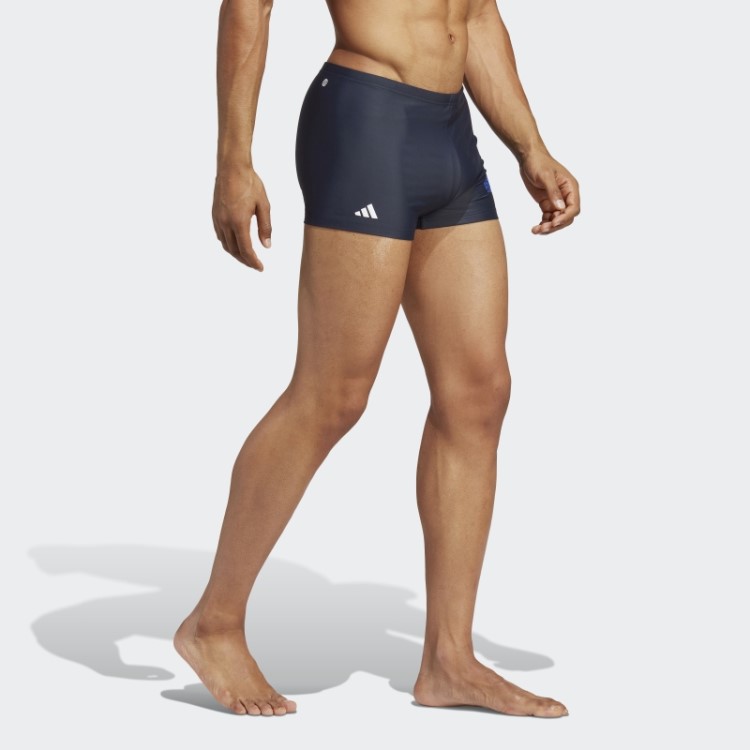 Cueca Boxer De Natação Com A Marca Adidas De Tinta