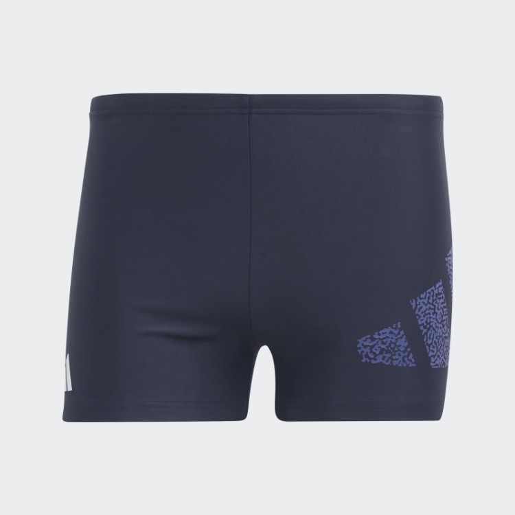 Cueca Boxer De Natação Com A Marca Adidas De Tinta
