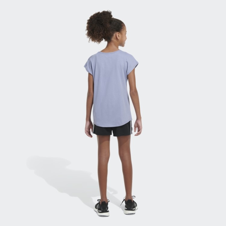 Camiseta Ss Essencial Prata Violeta Adidas