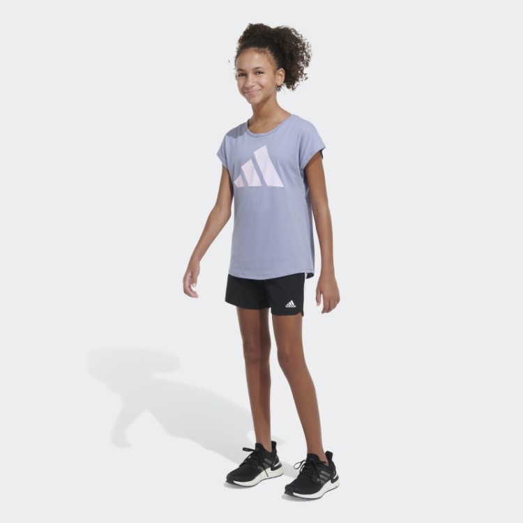 Camiseta Ss Essencial Prata Violeta Adidas