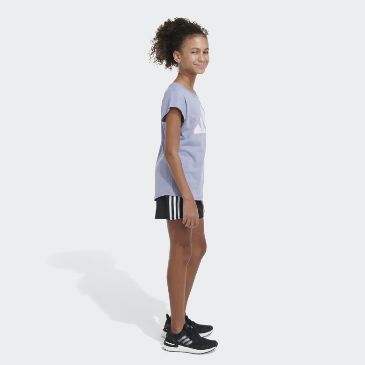 Camiseta Ss Essencial Prata Violeta Adidas