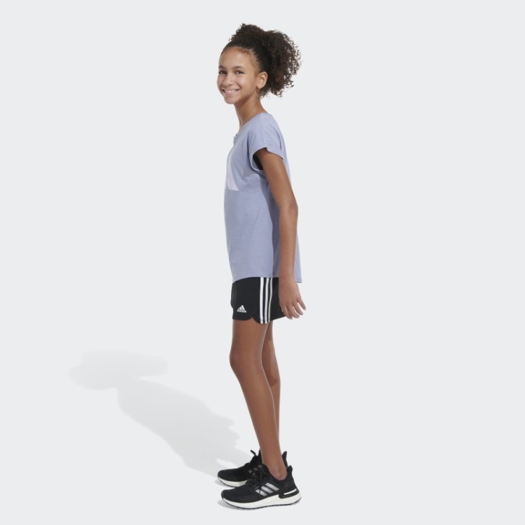 Camiseta Ss Essencial Prata Violeta Adidas