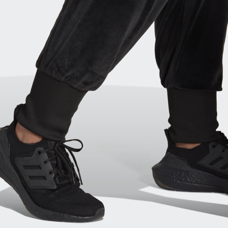 Calça Jogger De Veludo Aconchegante Adidas Black Holidayz (tamanho Grande)