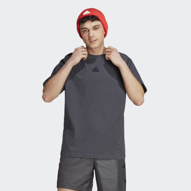 Camiseta Com Design Cinza 4 Gameday Adidas