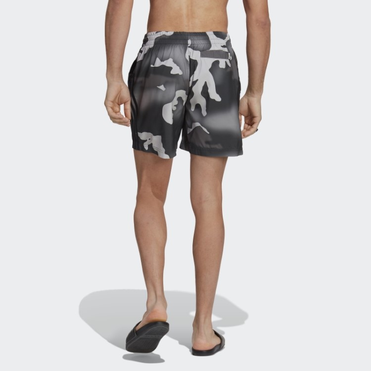Calção De Banho Camuflado Adidas Originals Preto