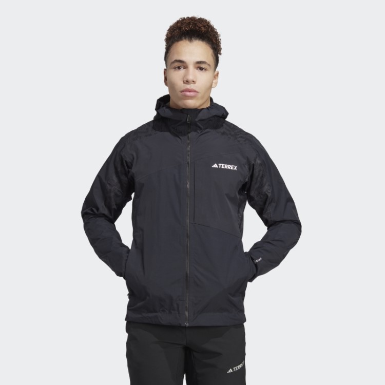 Jaqueta Preta Terrex Xperior Hybrid Rain.rdy Adidas