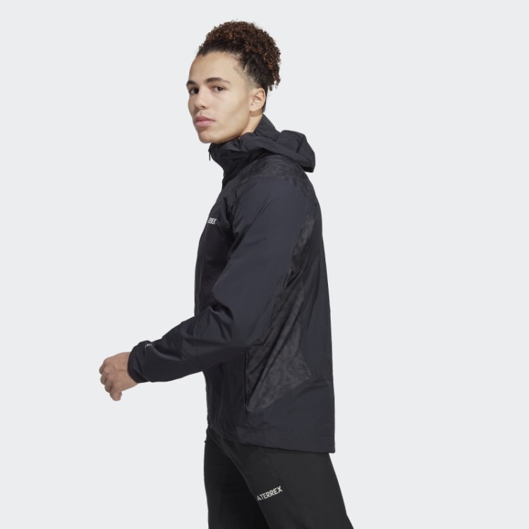 Jaqueta Preta Terrex Xperior Hybrid Rain.rdy Adidas