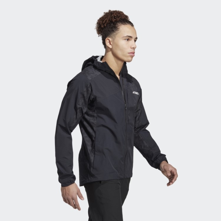 Jaqueta Preta Terrex Xperior Hybrid Rain.rdy Adidas