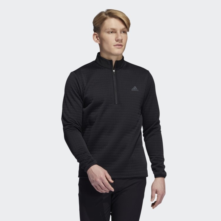 Moletom Preto Dwr Com Zíper 1/4 Adidas
