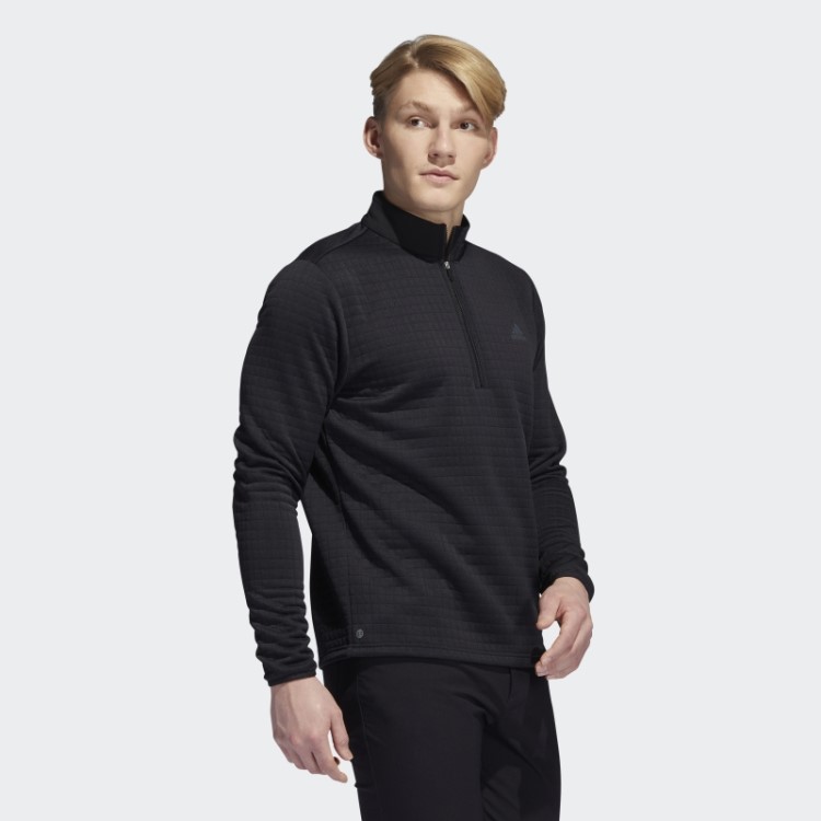 Moletom Preto Dwr Com Zíper 1/4 Adidas
